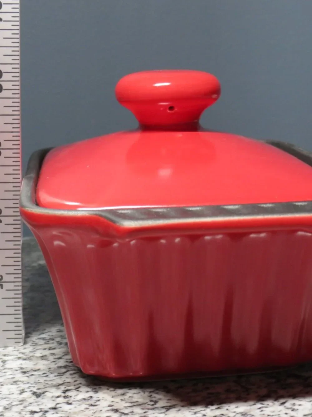 New Crock-Pot Red 2pc. Denhoff Non-Stick Stoneware Casserole Dish With Lid